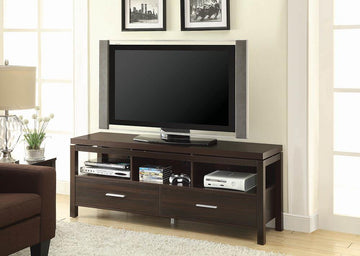 Transitional Dark Brown TV Console