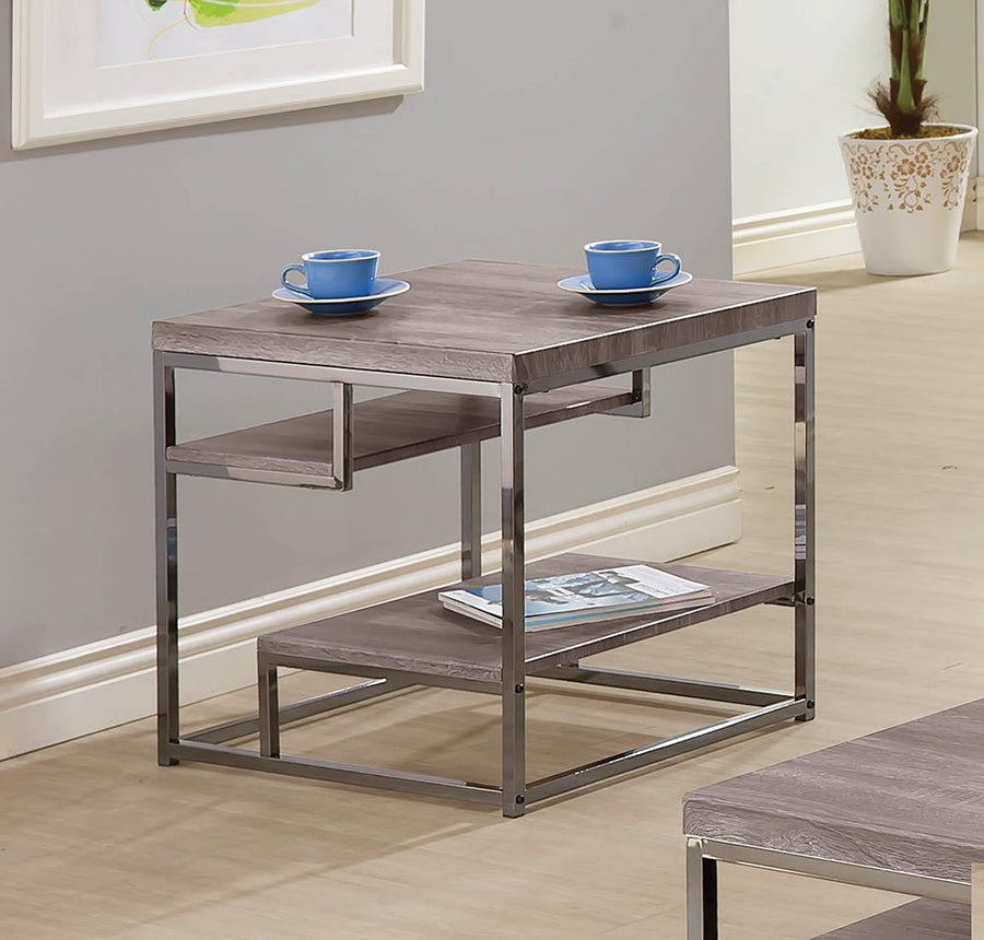 Modern Dark Grey End Table