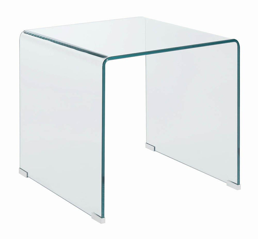 Contemporary Clear End Table