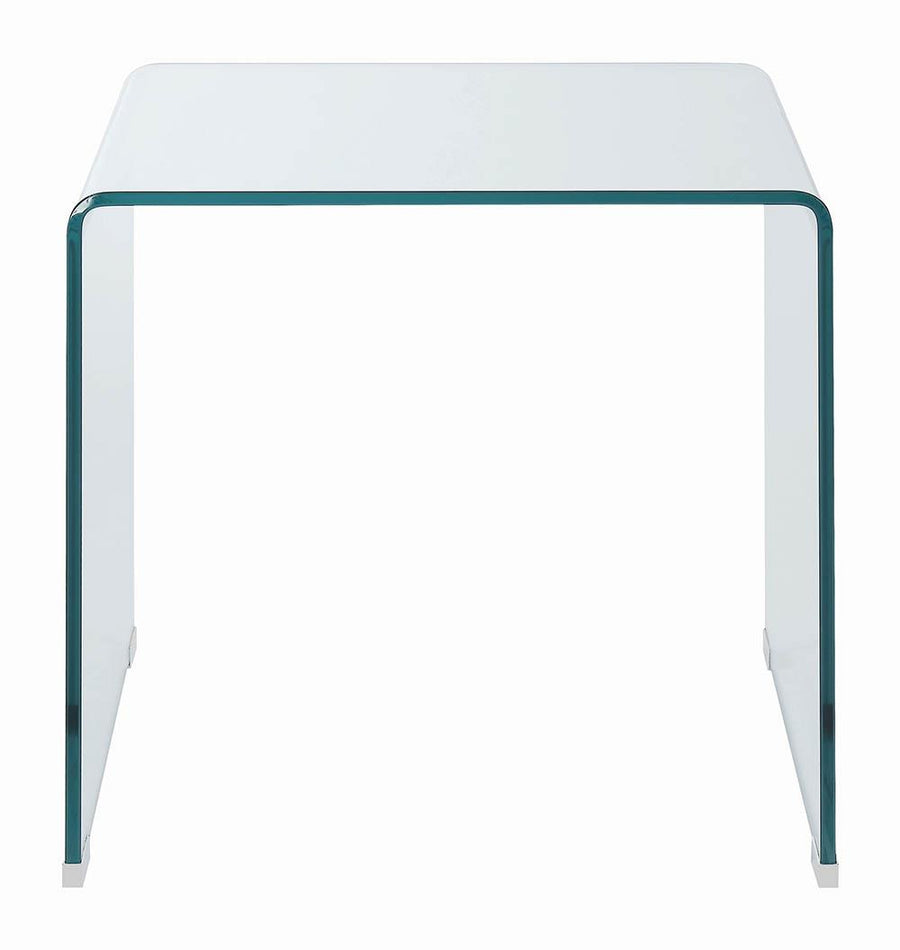 Contemporary Clear End Table