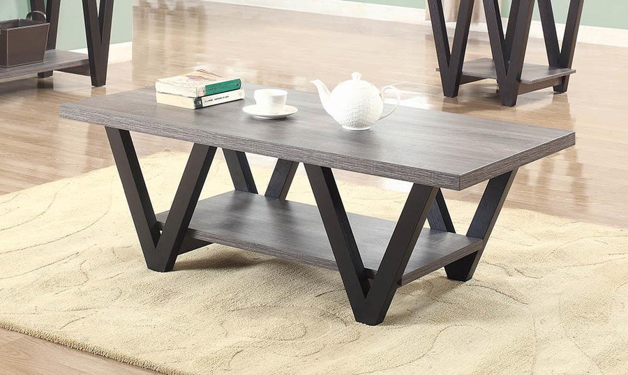 Mid-Century Modern Black Coffee Table