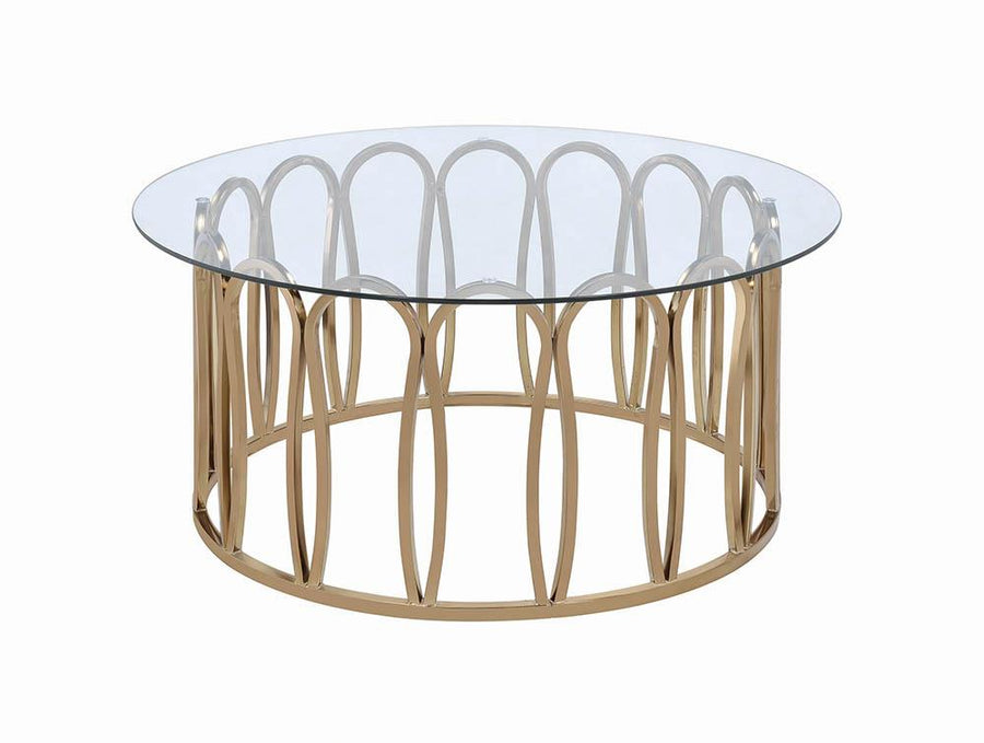 Modern Chocolate Chrome Coffee Table