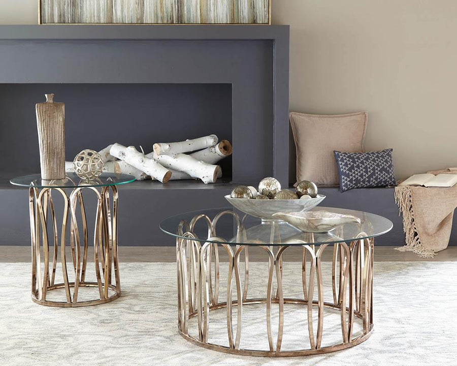 Modern Chocolate Chrome Coffee Table