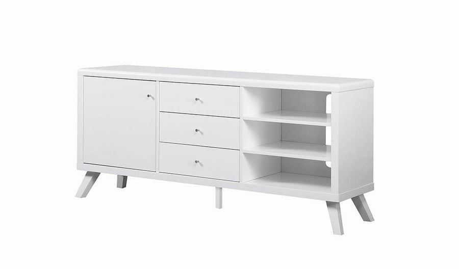 Contemporary White TV Stand