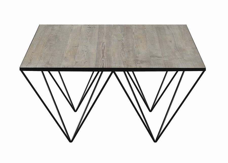 Industrial Whitewash Natural Coffee Table