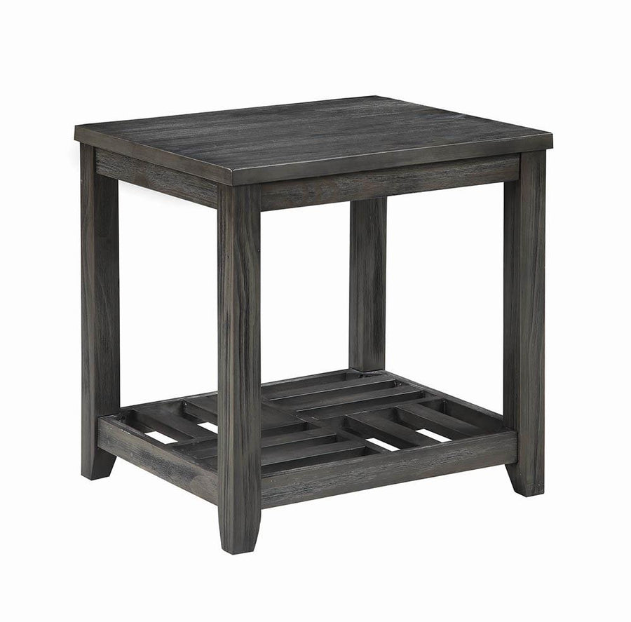 Rustic Grey Side Table