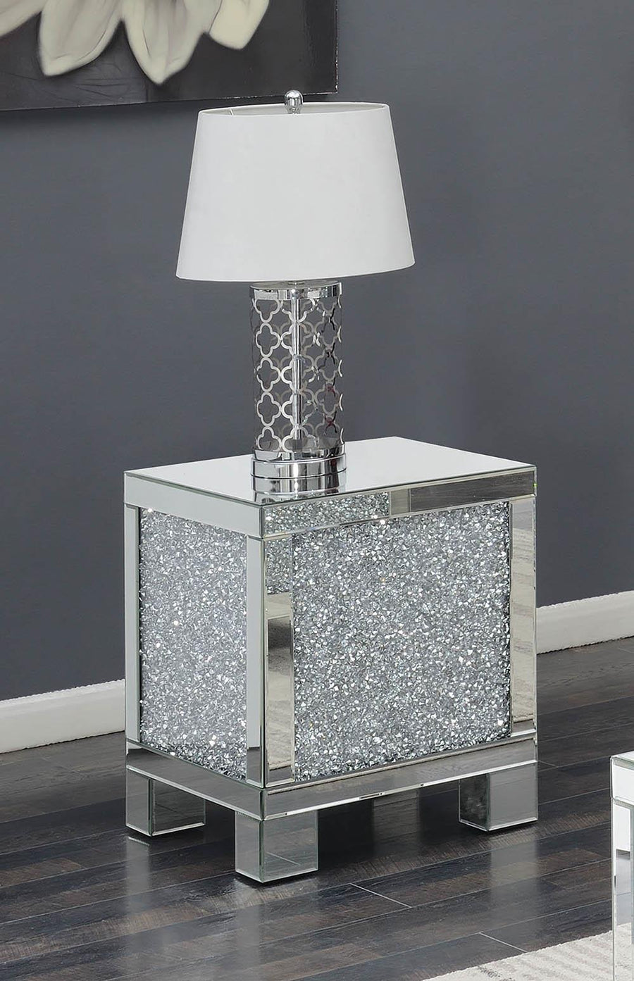 Contemporary Silver Side Table