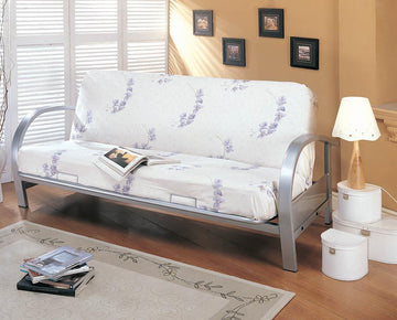 Transitional Silver Futon Frame