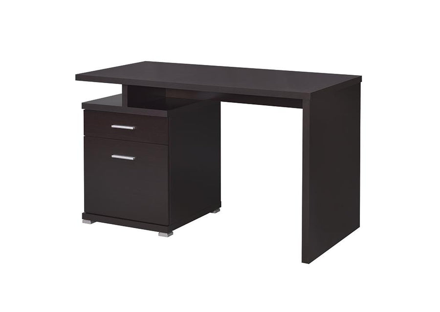 Office Desk with Drawer in Cappuccino