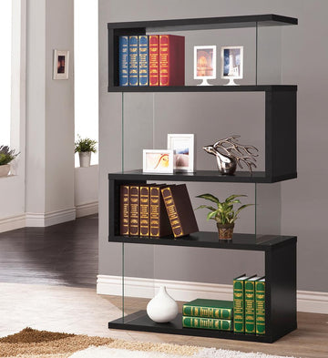 Casual Black Bookcase