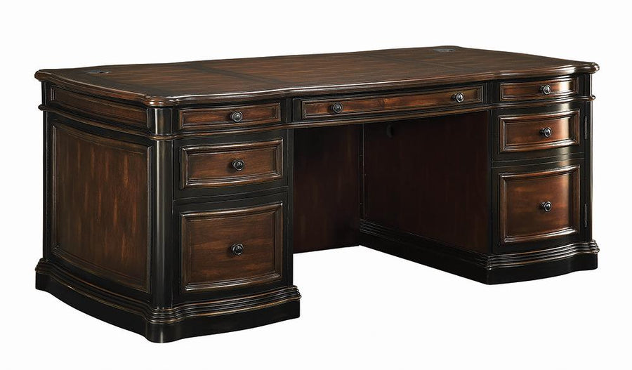 Gorman Traditional Espresso Executive Desk