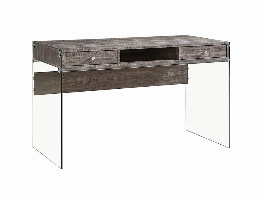 Contemporary Weathered Grey Writing Desk