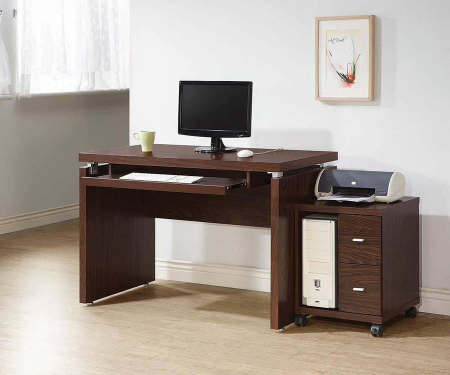 Contemporary Medium Oak Computer Desk