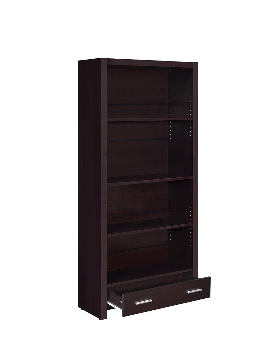 Skylar Contemporary Cappuccino Bookcase