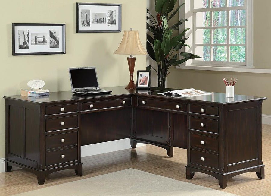 Garson Transitional Left Pedestal Desk