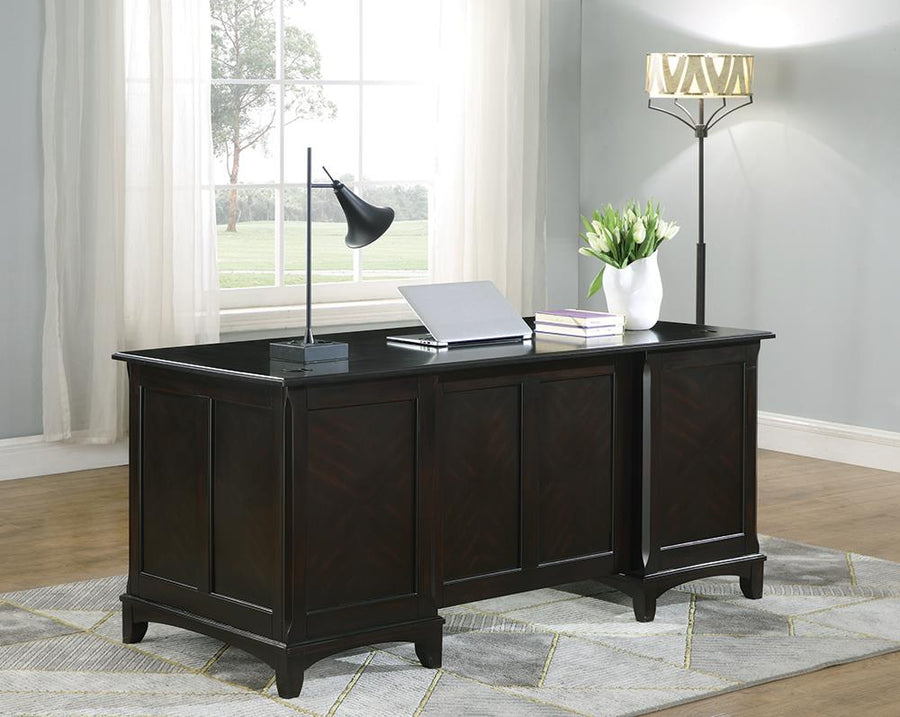 Garson Transitional Cappuccino Desk