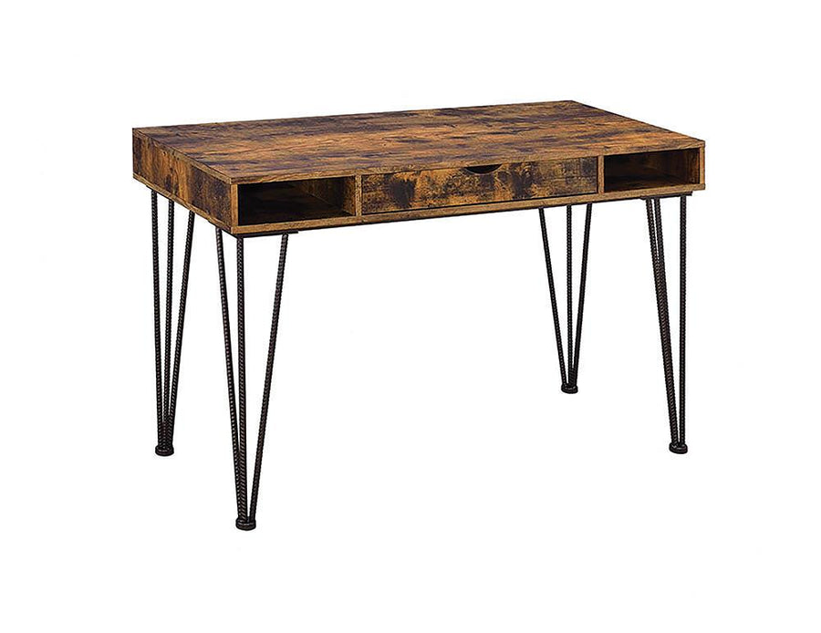 Industrial Antique Nutmeg Writing Desk