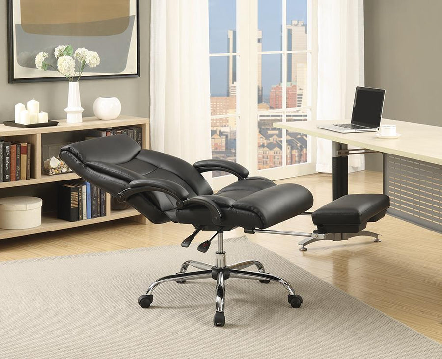 Transitional Chrome Office Chair