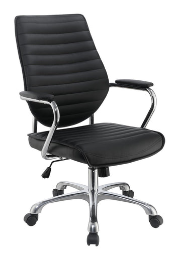 Contemporary Black High-Back Office Chair