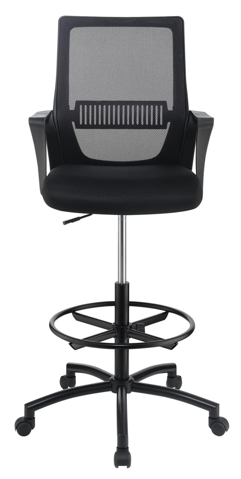 Contemporary Black Tall Office Chair