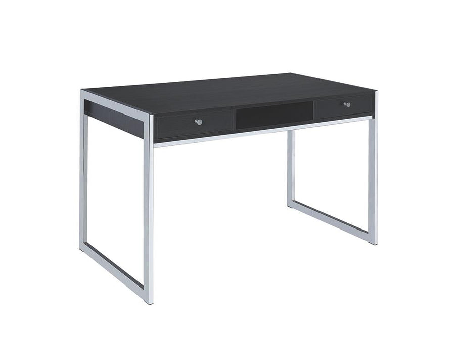 Contemporary Dark Grey Writing Desk