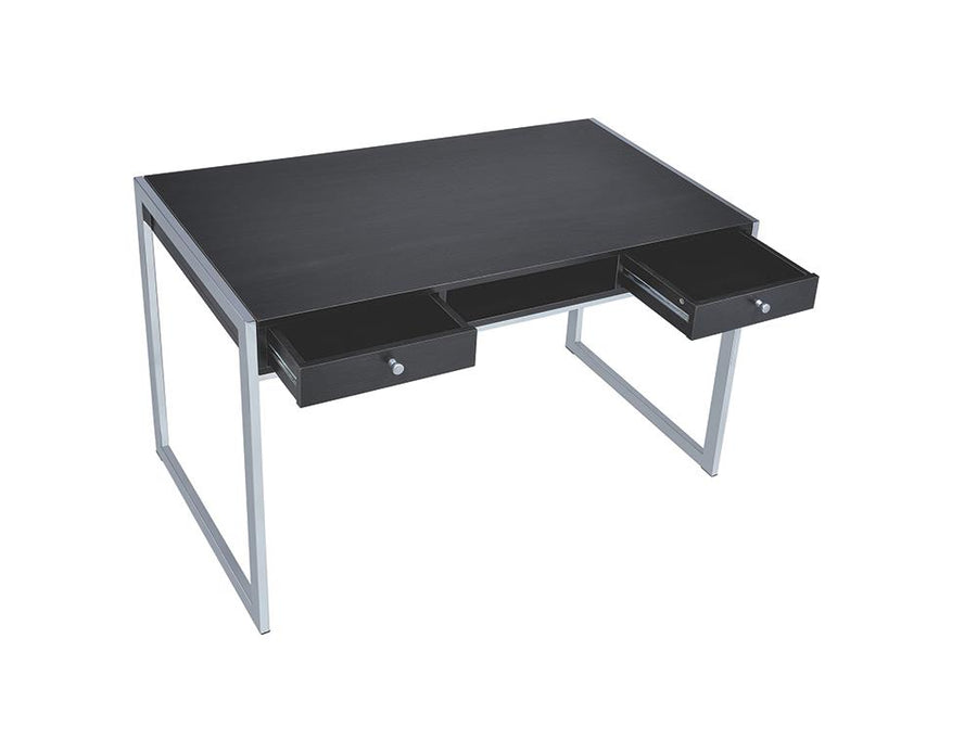 Contemporary Dark Grey Writing Desk