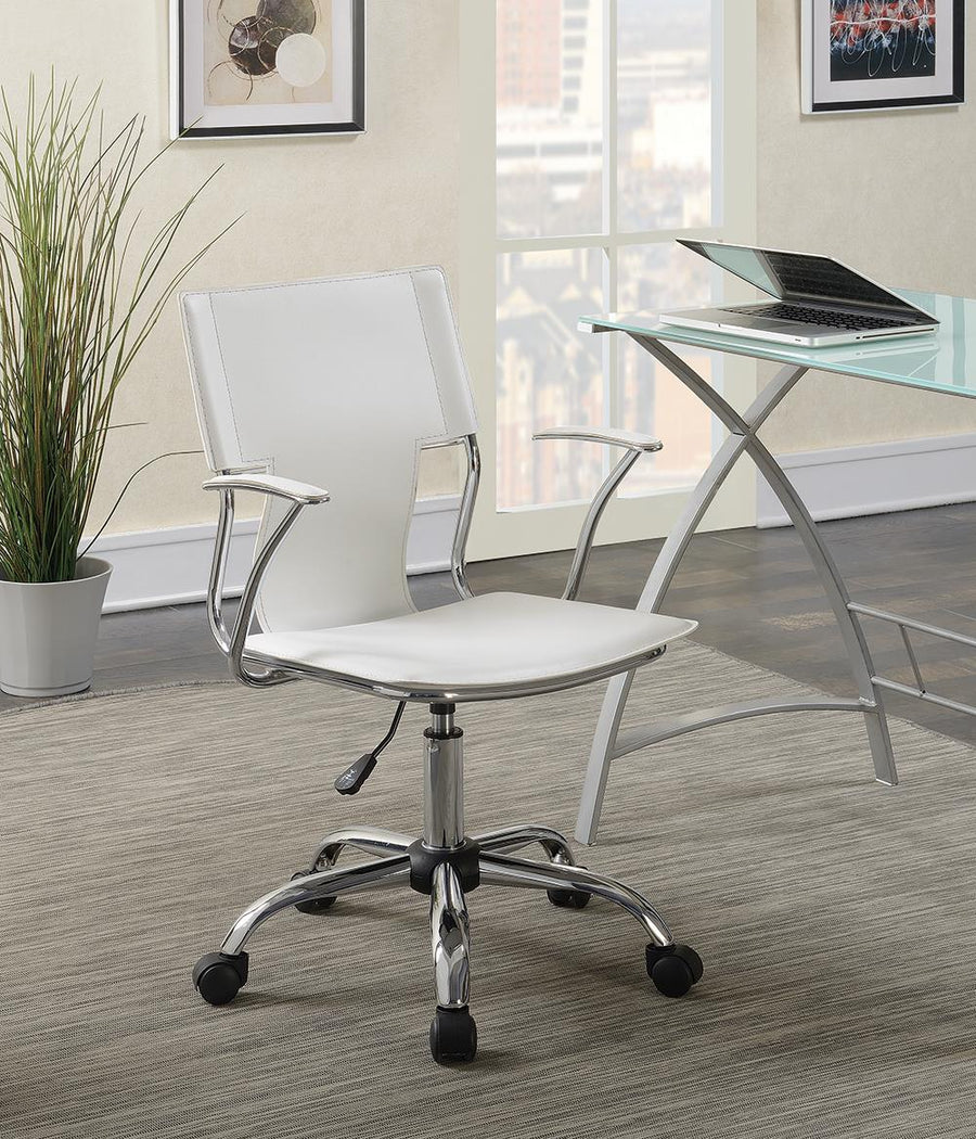 Contemporary White Office Chair