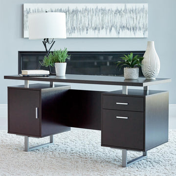 Glavan Contemporary Cappuccino Office Desk