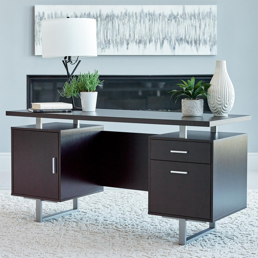 Glavan Contemporary Cappuccino Office Desk