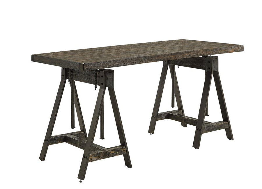 Deponte Weathered Gunmetal Adjustable Writing Desk