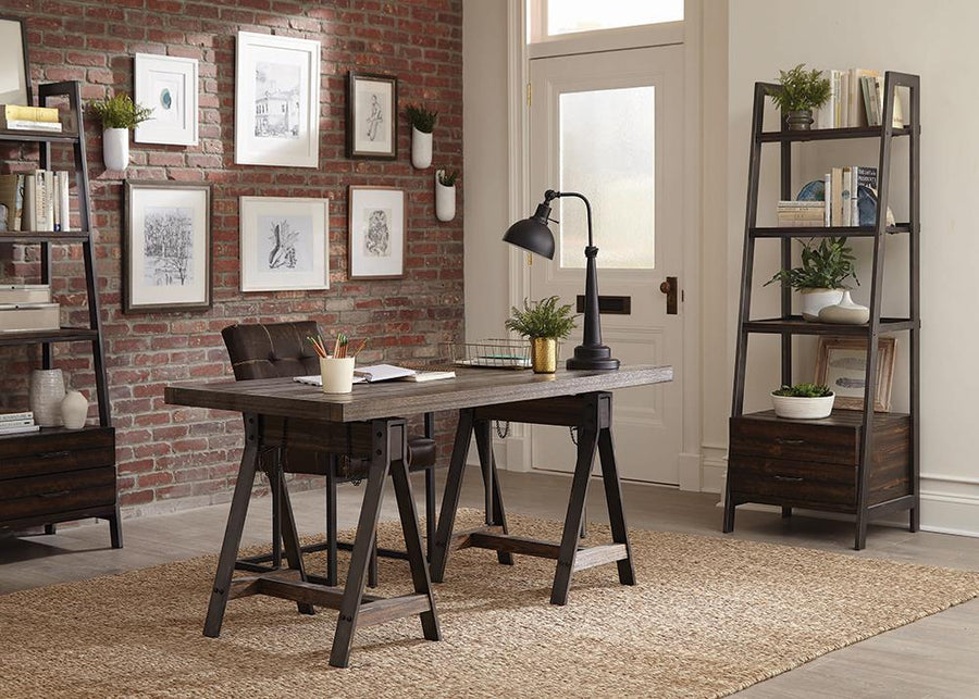 Deponte Weathered Gunmetal Adjustable Writing Desk