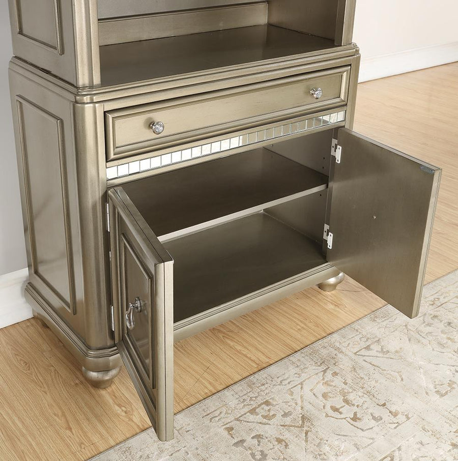 Ritzville Metallic Platinum Bookcase