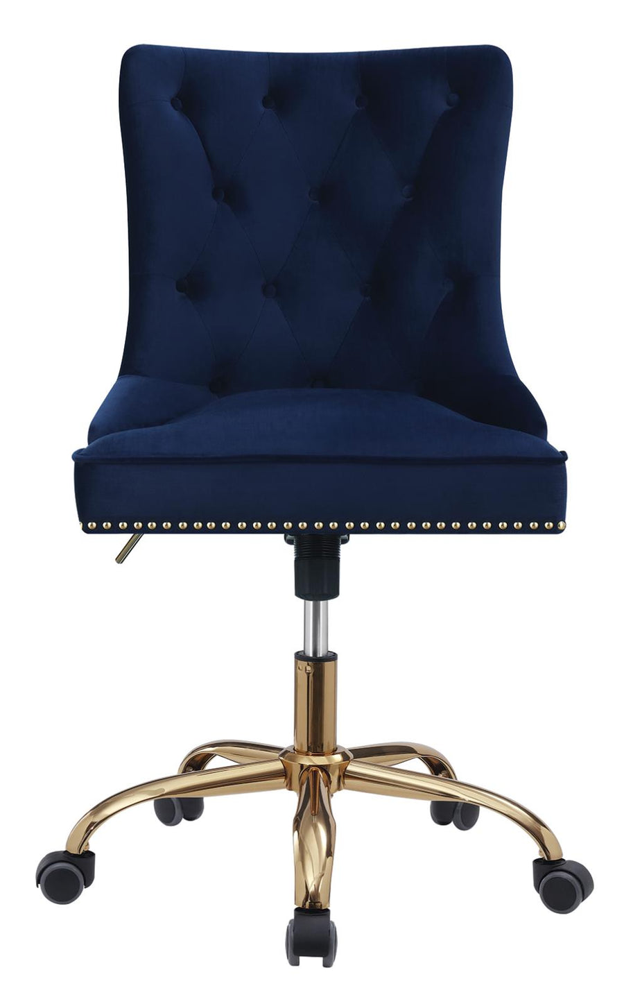 Modern Blue Velvet Office Chair