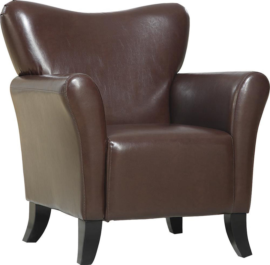 Casual Brown Accent Chair