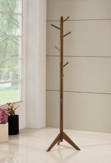 Traditional Brown Coat Rack