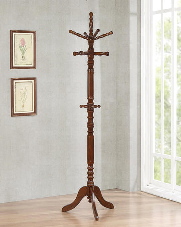 Traditional Cappuccino Coat Rack