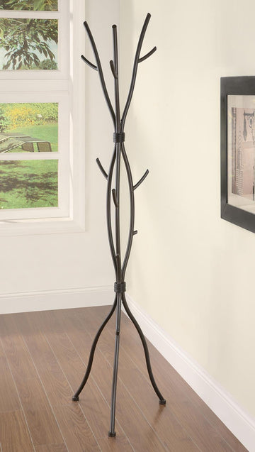 Casual Brown Twig Style Metal Coat Rack