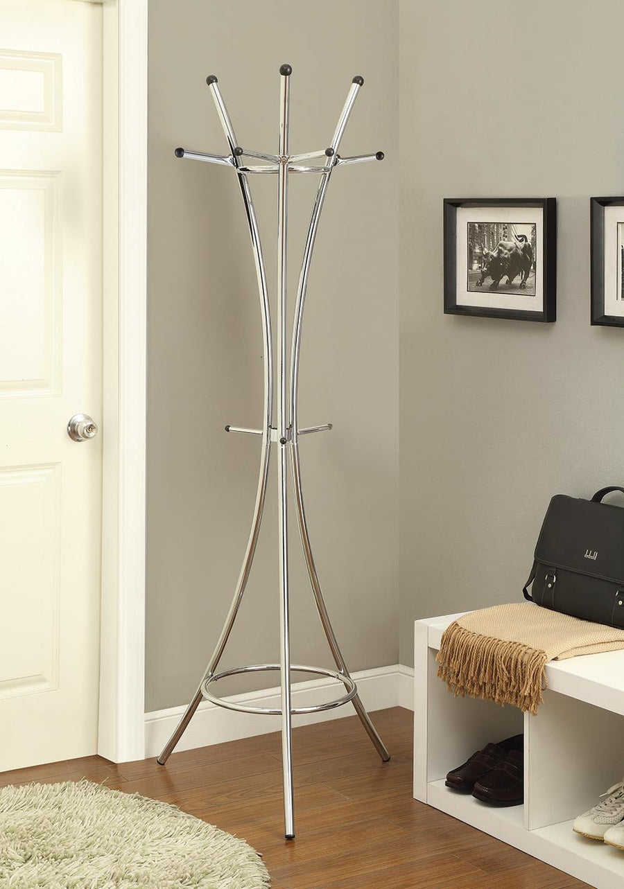 Contemporary Cappuccino Coat Rack