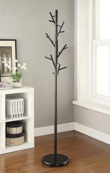 Contemporary Black Coat Rack