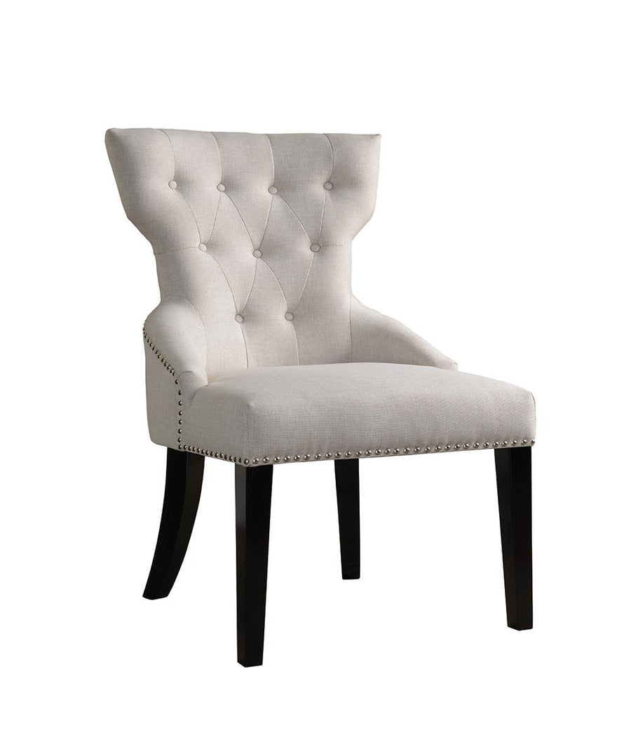 Casual Cream Accent Chair