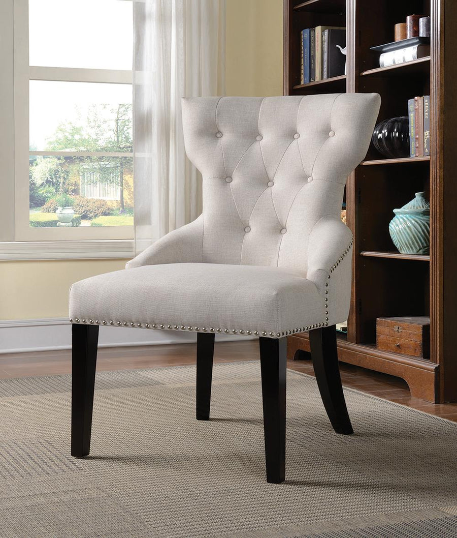 Casual Cream Accent Chair