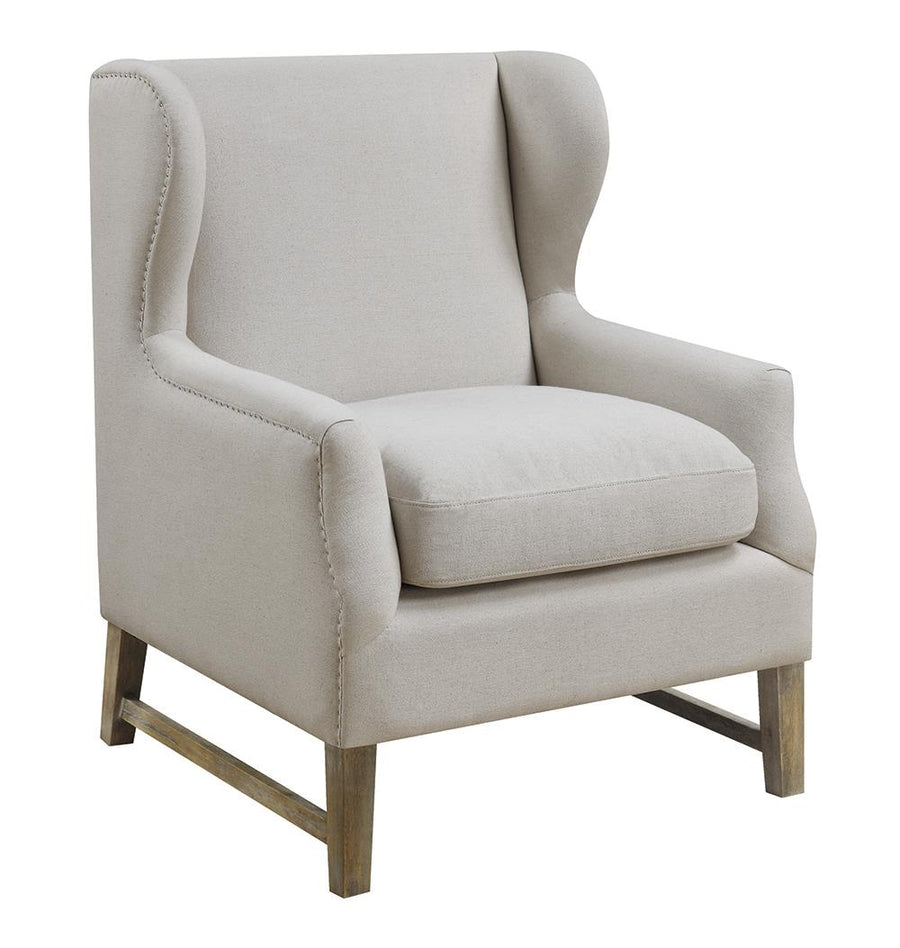 Traditional Cream Accent Chair