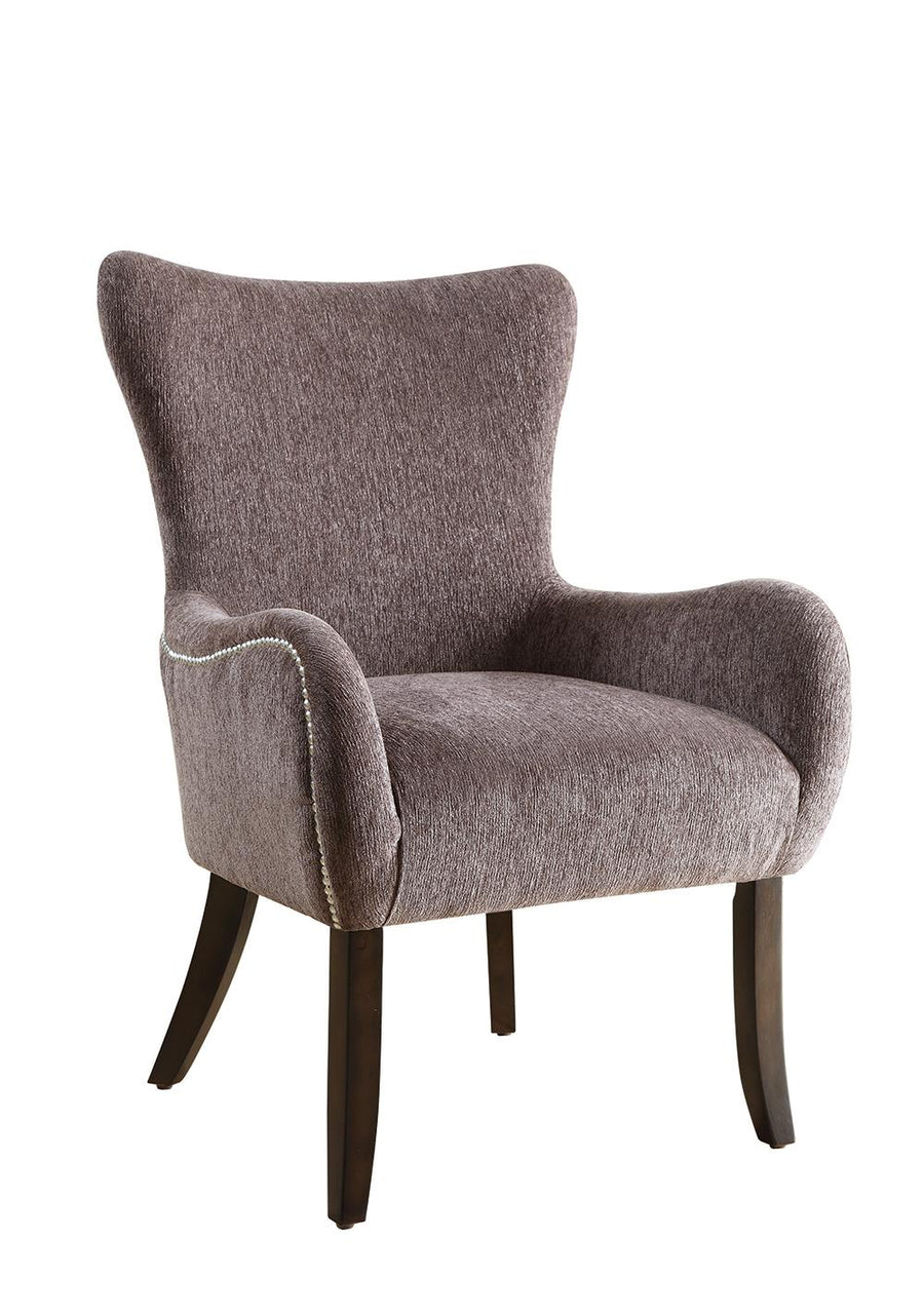 Traditional Grey Accent Chair