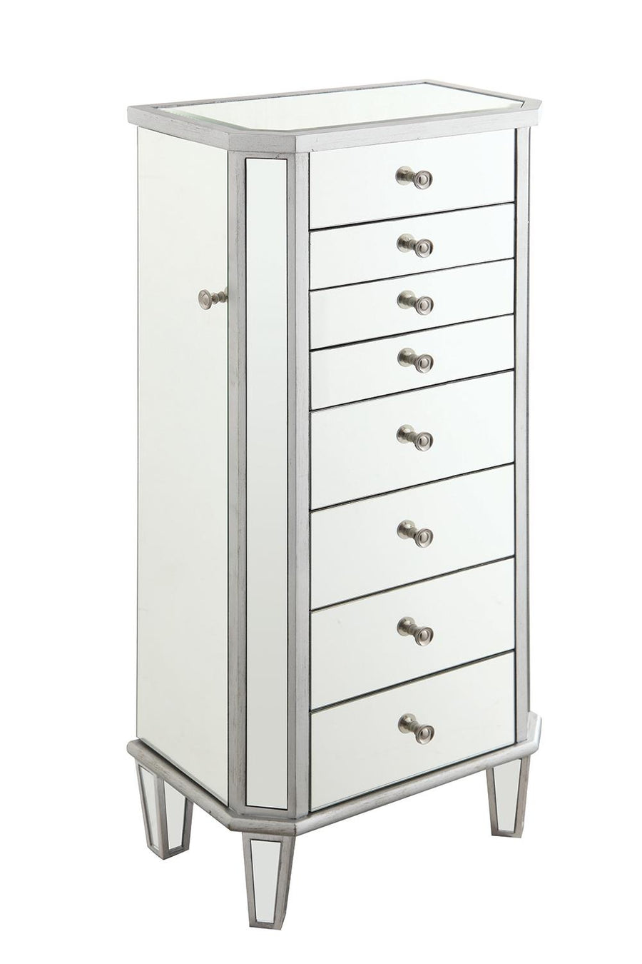 Contemporary Antique Silver Jewelry Armoire