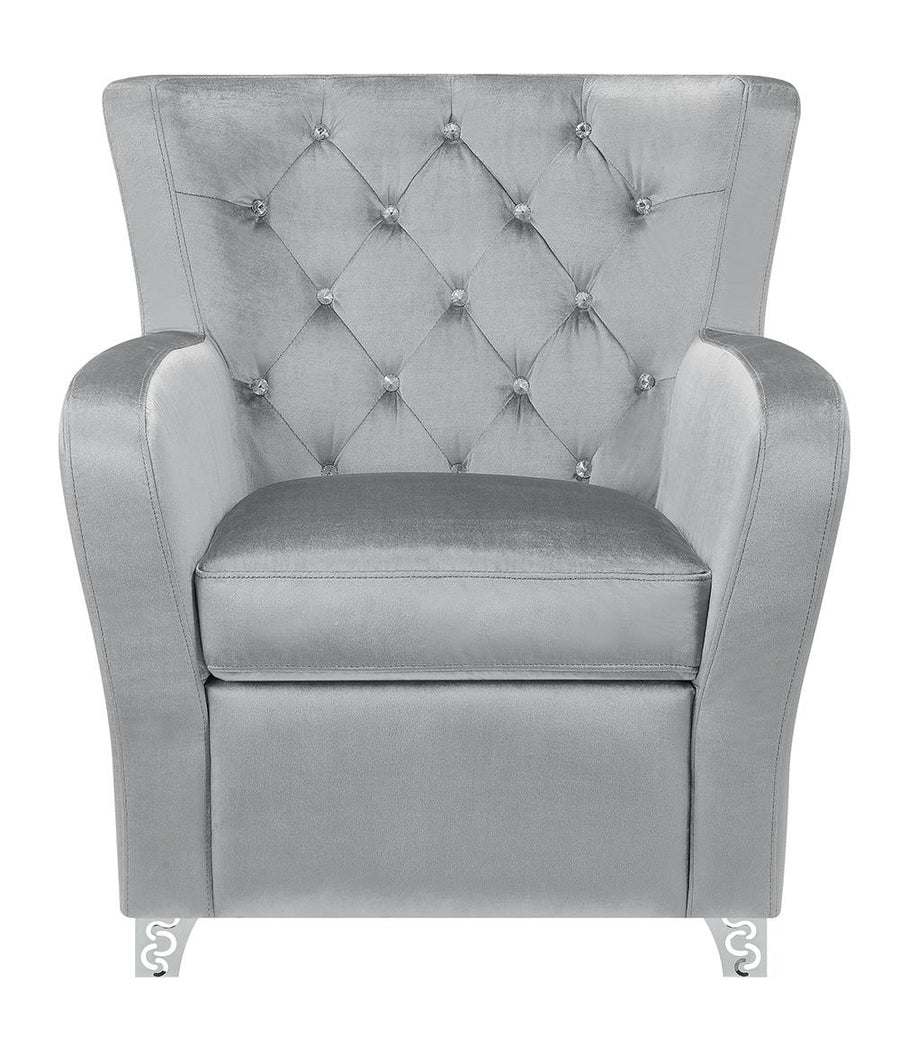 Contemporary Grey Accent Chair