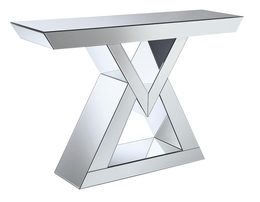 Contemporary Mirrored Console Table