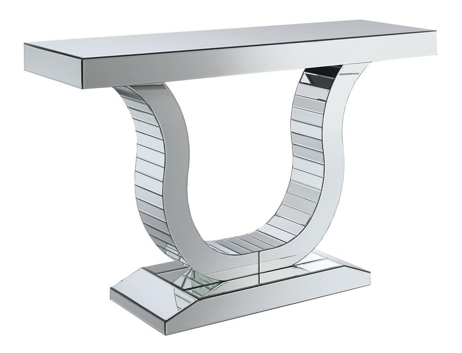 Contemporary Mirrored Console Table