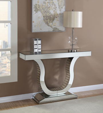 Contemporary Mirrored Console Table