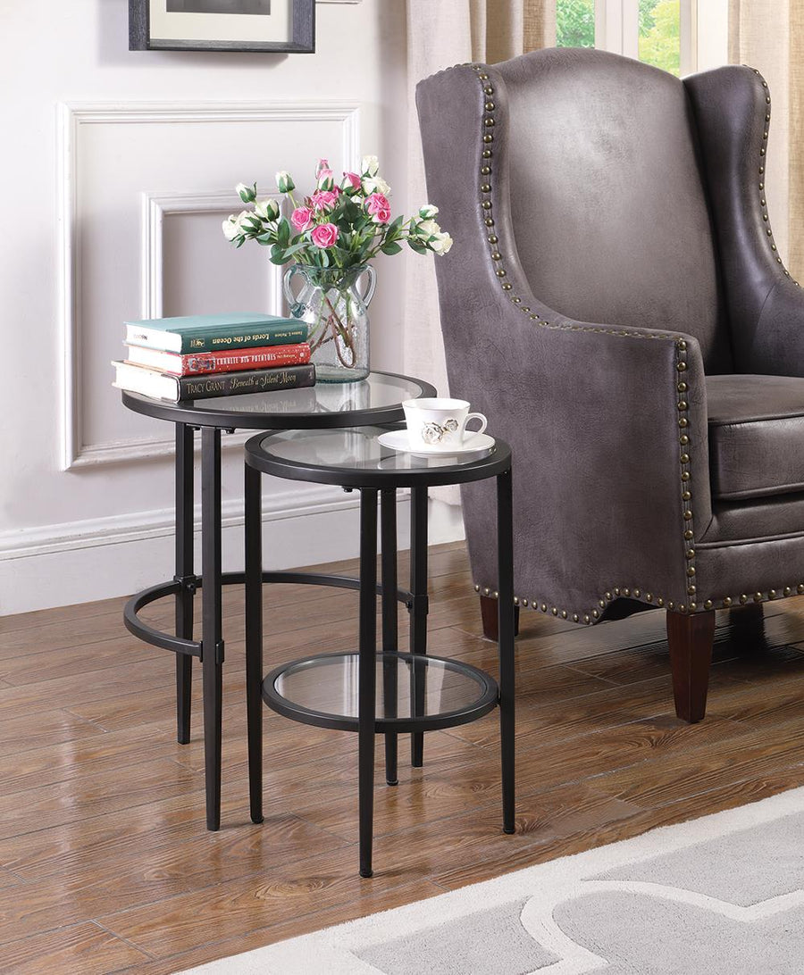 Matte Black Nesting Table