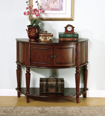 Traditional Brown Console Table